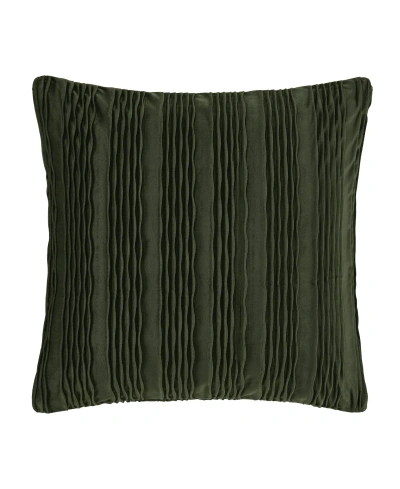 J Queen New York Townsend Wave Square Decorative Pillow Cover, 20" X 20" In Forest