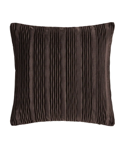 J Queen New York Townsend Wave Square Decorative Pillow Cover, 20" X 20" In Mink