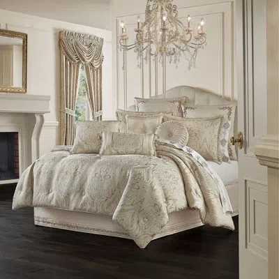J Queen New York Trinity 4pc. Comforter Set In Champagne;champagne