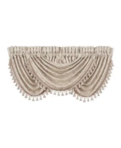J Queen New York Trinity Waterfall Window Valance Bedding In Champagne