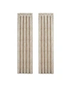 J Queen New York Trinity Window Panel Pair, 50" X 84" In Champagne