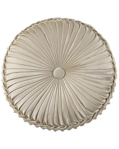 J Queen New York J. Queen New York Tufted Round Decorative Throw Pillow In Neutral
