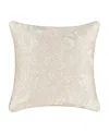 J Queen New York Villanova Decorative Pillow, 20" X 20" In Alabaster