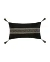J Queen New York Vincenzo Boudoir Decorative Pillow, 12" X 21" In Glacier
