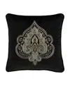 J Queen New York Vincenzo Decorative Pillow, 18" X 18" In Black