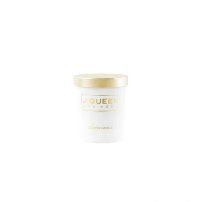 J Queen New York Violet Sandalwood Boxed Candle Trio In White