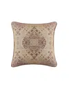 J Queen New York Weston Square Decorative Pillow, 20" X 20" In Brown