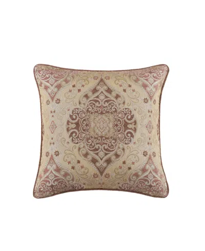 J Queen New York Weston Square Decorative Pillow, 20" X 20" In Brown