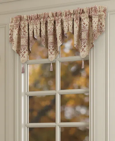 J Queen New York Weston Window Ascot Valance, 21" X 40" In Brown