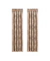 J Queen New York Weston Window Panel Pair, 50" X 84" In Brown
