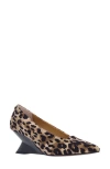 J. Reneé Anisha Pointed Toe Wedge Pump In Brown/black