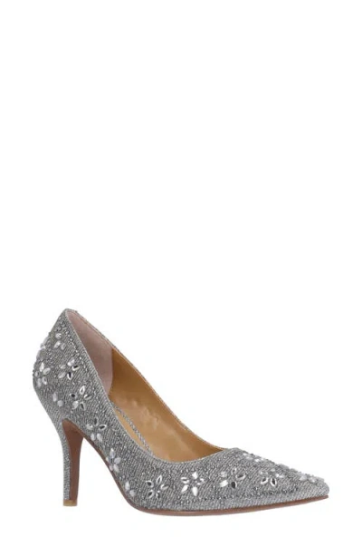 J. Reneé Barlow Pointed Toe Pump In Pewter