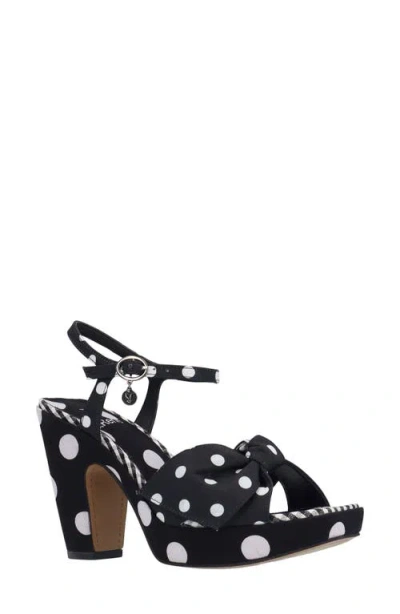 J. Reneé Burkett Platform Sandal In Black