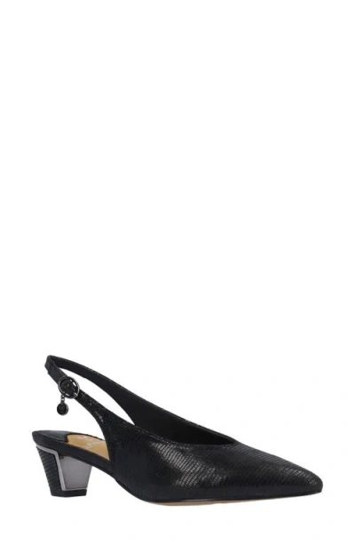 J. Reneé Darra Slingback Pointed Toe Pump In Black