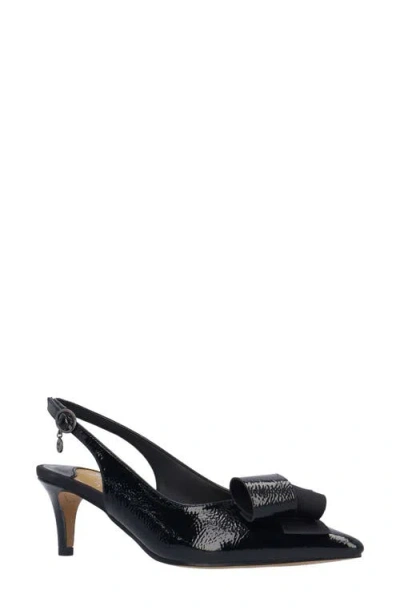 J. Reneé Delara Pointed Toe Slingback Pump In Black