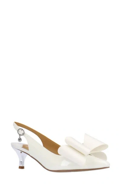 J. Reneé Delmare Slingback Pump In White