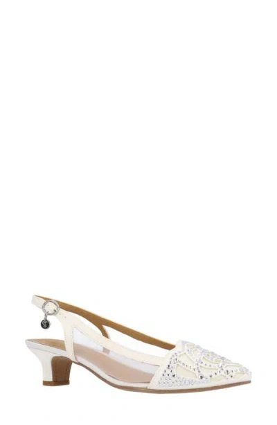 J. Reneé Elsinora Slingback Pump In White