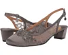 J. Reneé Faleece Pumps Women 10.5 Gray Rhinestone Block Heel Slingback Zpo2053 In Grey