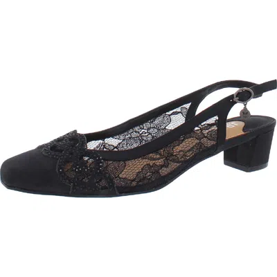 J. Reneé Faleece Womens Rhinestone Slingback Heels In Multi