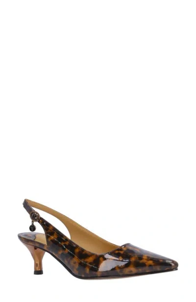 J. Reneé Ferryanne Pointed Toe Slingback Pump In Multi