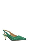 J. Reneé Ferryanne Slingback Pointed Toe Pump In Green