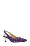 J. Reneé Ferryanne Slingback Pointed Toe Pump In Purple