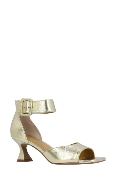 J. Reneé Genevra Ankle Strap Sandal In Gold