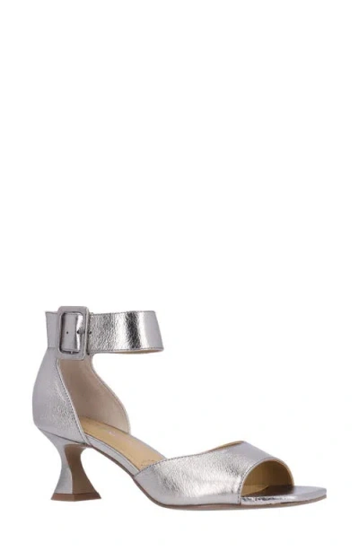 J. Reneé Genevra Ankle Strap Sandal In Silver