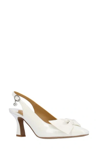 J. Reneé Harlan Slingback Pump In White