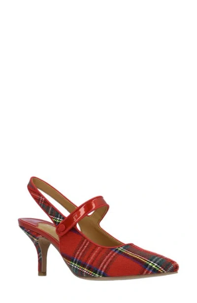 J. Reneé Jasira Slingback Mary Jane Pump In Red