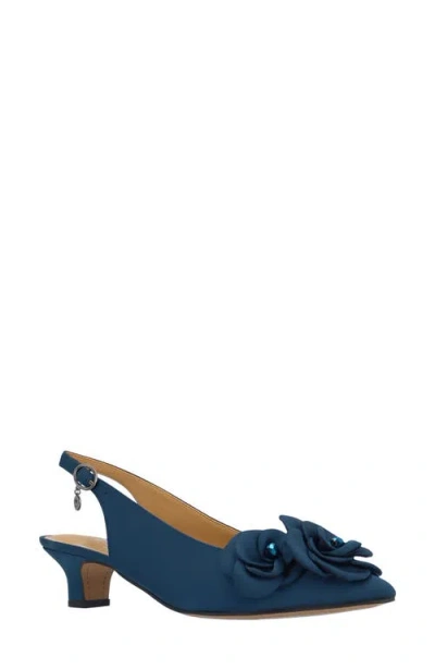 J. Reneé Jozey Pointed Toe Slingback Pump In Blue