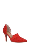 J. Reneé Kaleena D'orsay Pointed Toe Pump In Red
