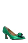 J. Reneé Karali Pointed Toe Pump In Green