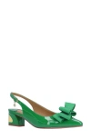 J. Reneé Kimma Slingback Pointed Toe Pump In Green