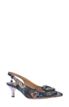 J. Reneé Laverne Pointed Toe Slingback Pump In Dark Taupe