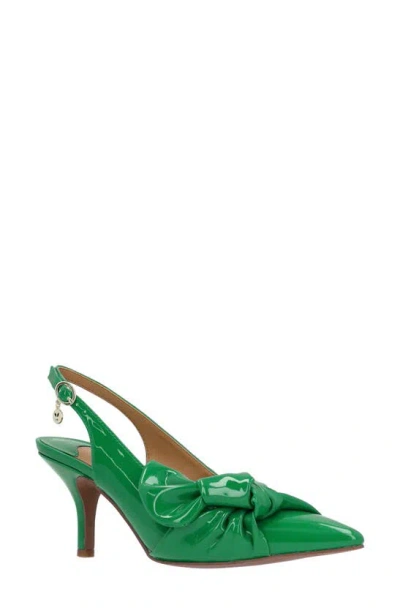 J. Reneé Lenore Pointed Toe Slingback Pump In Green