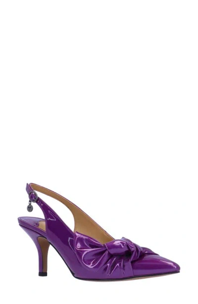 J. Reneé Lenore Pointed Toe Slingback Pump In Purple