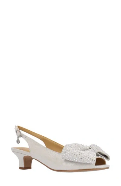 J. Reneé Lirain Slingback Sandal In Silver