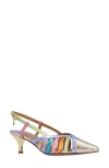 J. RENEÉ LOREL SLINGBACK KITTEN HEEL POINTED TOE PUMP