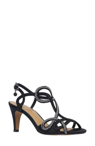 J. Reneé Lulah Slingback Sandal In Black/black/clear