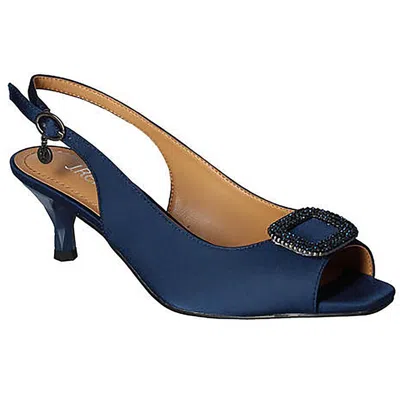 J. Reneé Madeleina Womens Satin Open Toe Slingback Heels In Multi