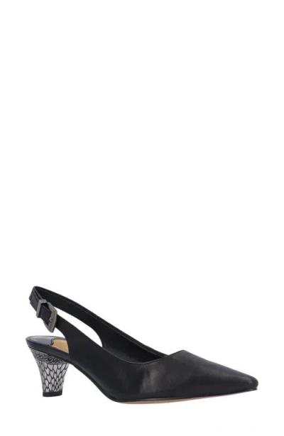 J. Reneé Mayetta Slingback Pointed Toe Pump In Black