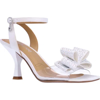 J. Reneé Nishia Ankle Strap Sandal In Clear/white