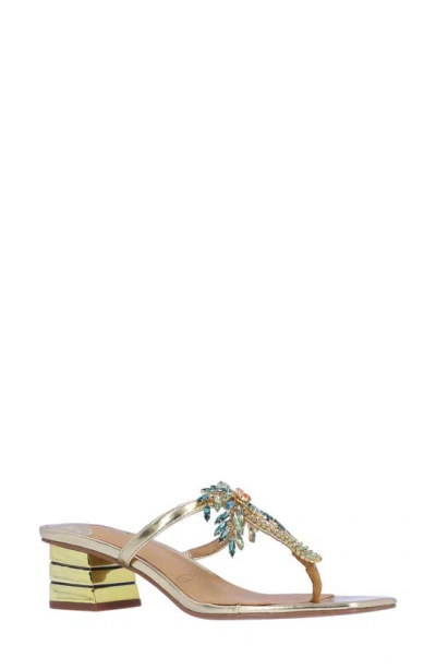 J. Reneé Palmy T-strap Sandal In Gold