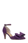 J. Reneé Pammie Pointed Toe Ankle Strap Pump In Purple