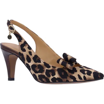 J. Reneé Rayne Slingback Pointed Toe Pump In Black/brown/bronze