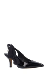 J. Reneé Rowin Slingback Pointed Toe Pump In Black