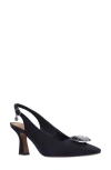 J. Reneé Saskia Slingback Square Toe Pump In Black