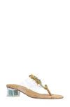 J. Reneé Seehorse Sandal In Clear/natural/gold