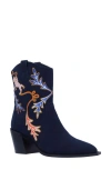 J. Reneé Skyla Pointed Toe Western Boot In Navy/red